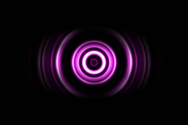 Purple Digital Sound Wave Circle Signal Abstract Background — Stock Photo, Image