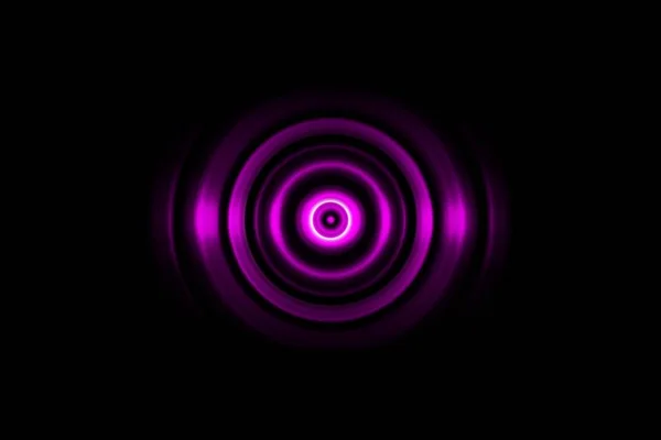 Темно Фіолетове Кільце Звуковими Хвилями Коливання Абстрактний Фон — стокове фото