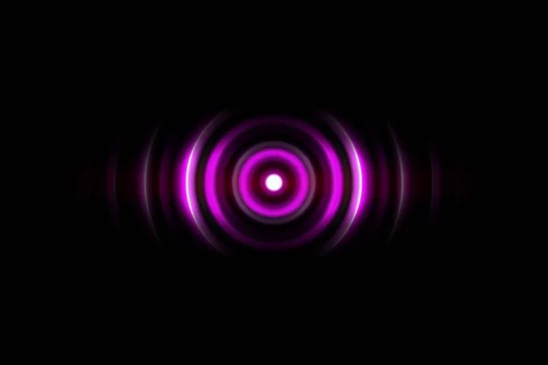 Abstract Light Purple Circle Sound Waves Oscillating Technology Background — Stock Photo, Image