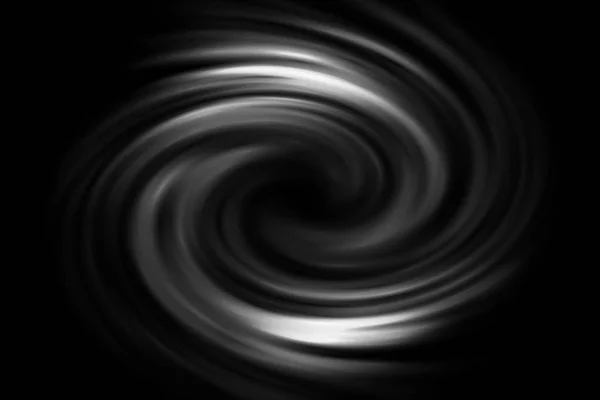 Nevoeiro Branco Espiral Abstrato Sobre Fundo Preto — Fotografia de Stock