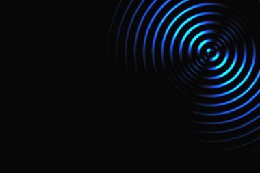 Açık mavi daire salınımı, soyut arkaplan