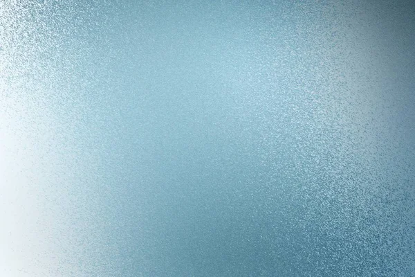 Textuur Van Reflectie Abstracte Achtergrond Licht Blauwe Verf Stalen Muur — Stockfoto