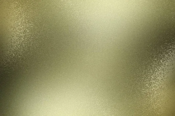 Textuur Van Ruw Licht Geel Metalen Wandgolf Abstracte Achtergrond — Stockfoto