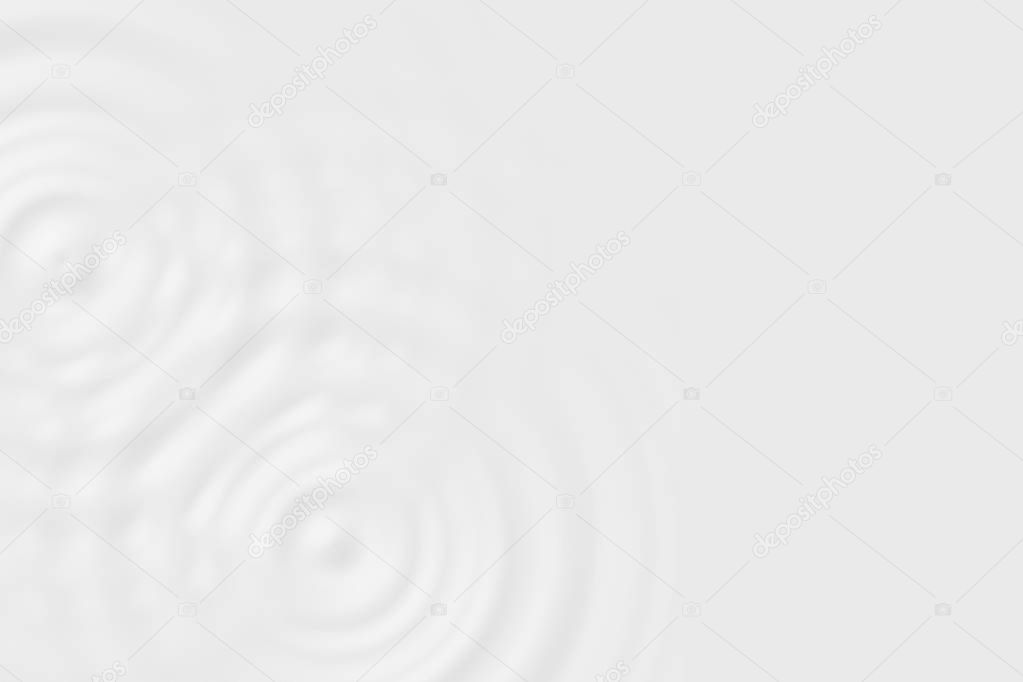 Abstract soft background, texture of white water ring or white liquid surface