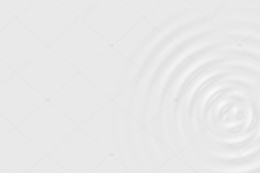 Abstract soft background, texture of white water ring or white milk surface