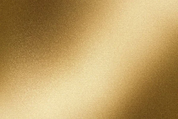 Licht Schijnt Goud Stalen Muur Abstracte Textuur Achtergrond — Stockfoto