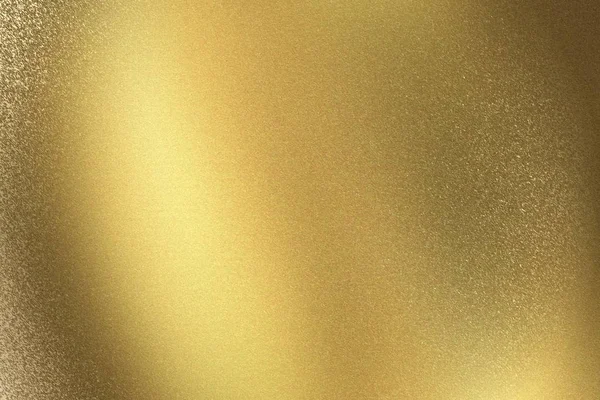 Folha Metal Escovado Onda Dourada Fundo Textura Abstrata — Fotografia de Stock
