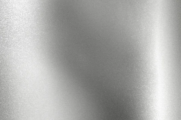 Lenzuolo Metallo Argento Spazzolato Lucido Sfondo Texture Astratta — Foto Stock