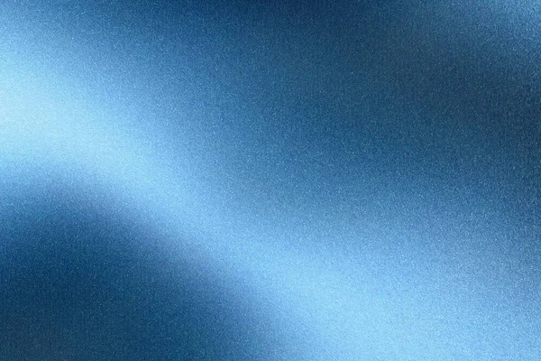 Licht Schijnt Blauw Stalen Wandoppervlak Abstracte Textuur Achtergrond — Stockfoto