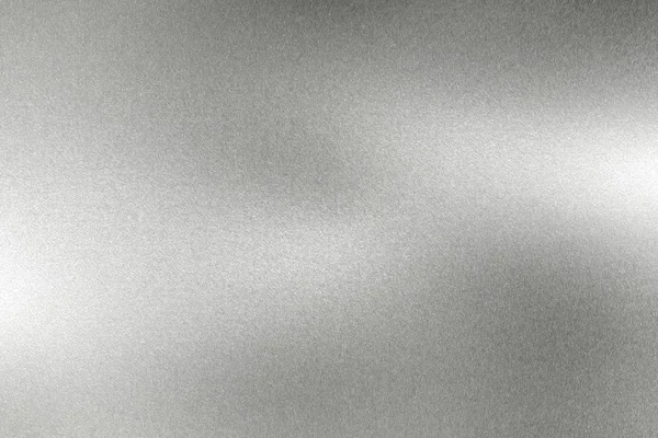 Licht Schijnt Wave Zilver Metalen Wand Abstracte Textuur Achtergrond — Stockfoto