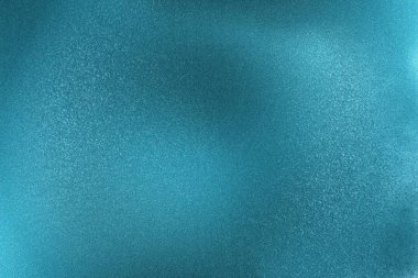 Parlak fırçalanmış mavi metalik duvar yüzeyi, soyut doku arka plan