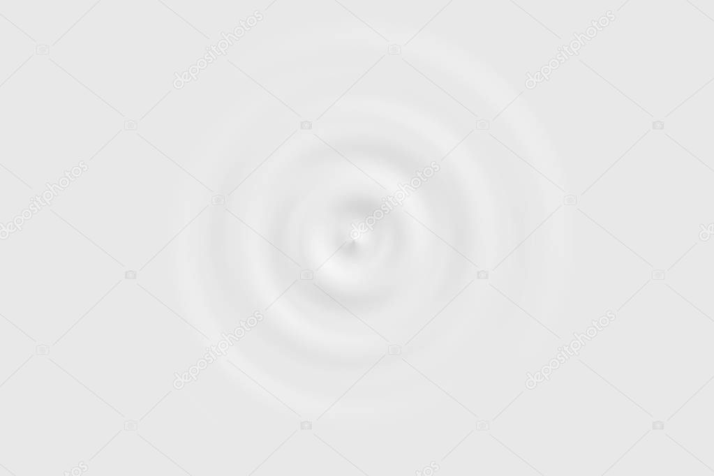 Top view of white water ring or white liquid surface, soft background texture