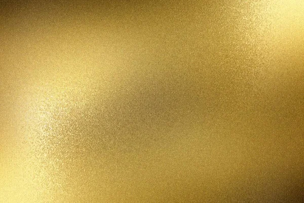 Kaba Altın Metal Panelde Parlayan Işık Soyut Doku Arka Planı — Stok fotoğraf