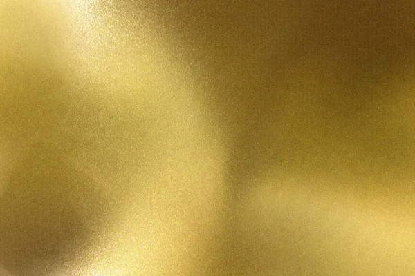 Licht Schijnt Geborsteld Gouden Wave Metalen Wand Abstracte Textuur Achtergrond — Stockfoto