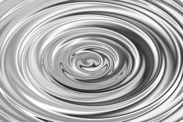 Glowing Silver Water Ring Liquid Ripple Abstract Background Texture — Stock Photo, Image