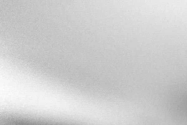 Світло Сяє Срібному Металевому Листі Абстрактний Фон Текстури — стокове фото