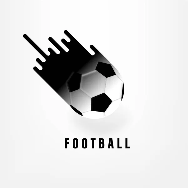 Pelota Fútbol Aislada Sobre Fondo Blanco Ilustración Vectorial — Vector de stock