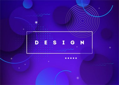 Sıvı renk arka plan tasarımı. Sıvı degrade şekilleri fütüristik poster illüstrasyon. 