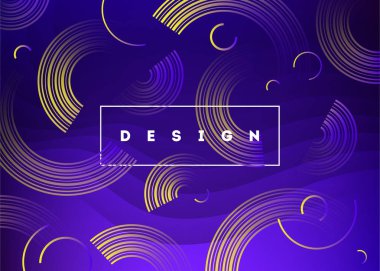 Sıvı renk arka plan tasarımı. Sıvı degrade şekilleri fütüristik poster illüstrasyon. 