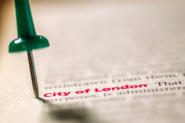 Londra 'nın sözlük tanımı. Seçici odak