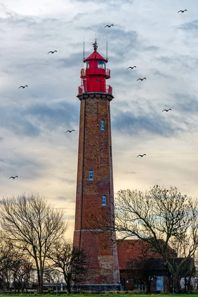 Világítótorony a szigeten Fehmarn — Stock Fotó