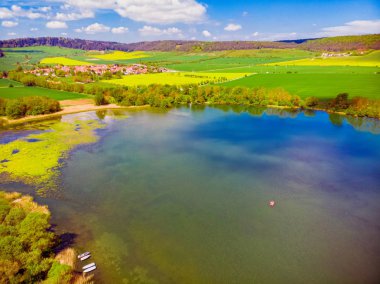 Erfurt yakınlarındaki Hohenfelden Rezervuarı