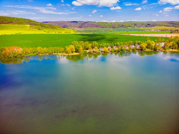 Hohenfeldenova přehrada poblíž Erfurtu — Stock fotografie