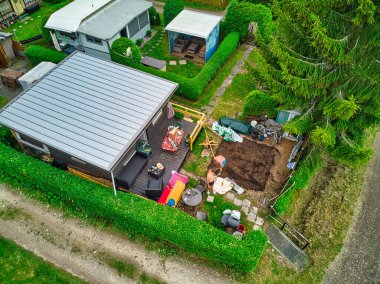 Erfurt yakınlarındaki Hohenfelden kamp alanı.