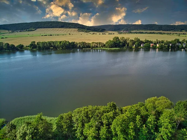 Embalse Hohenfelden Clima Maravilloso — Foto de Stock