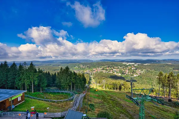 Blick Über Die Stadt Vom Bocksberg Niedersächsischen Harz Hahnenklee — Stockfoto