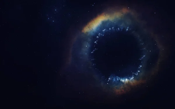 Arte Cosmica Carta Parati Fantascientifica Nebulosa Gigante Miliardi Galassie Nell — Foto Stock