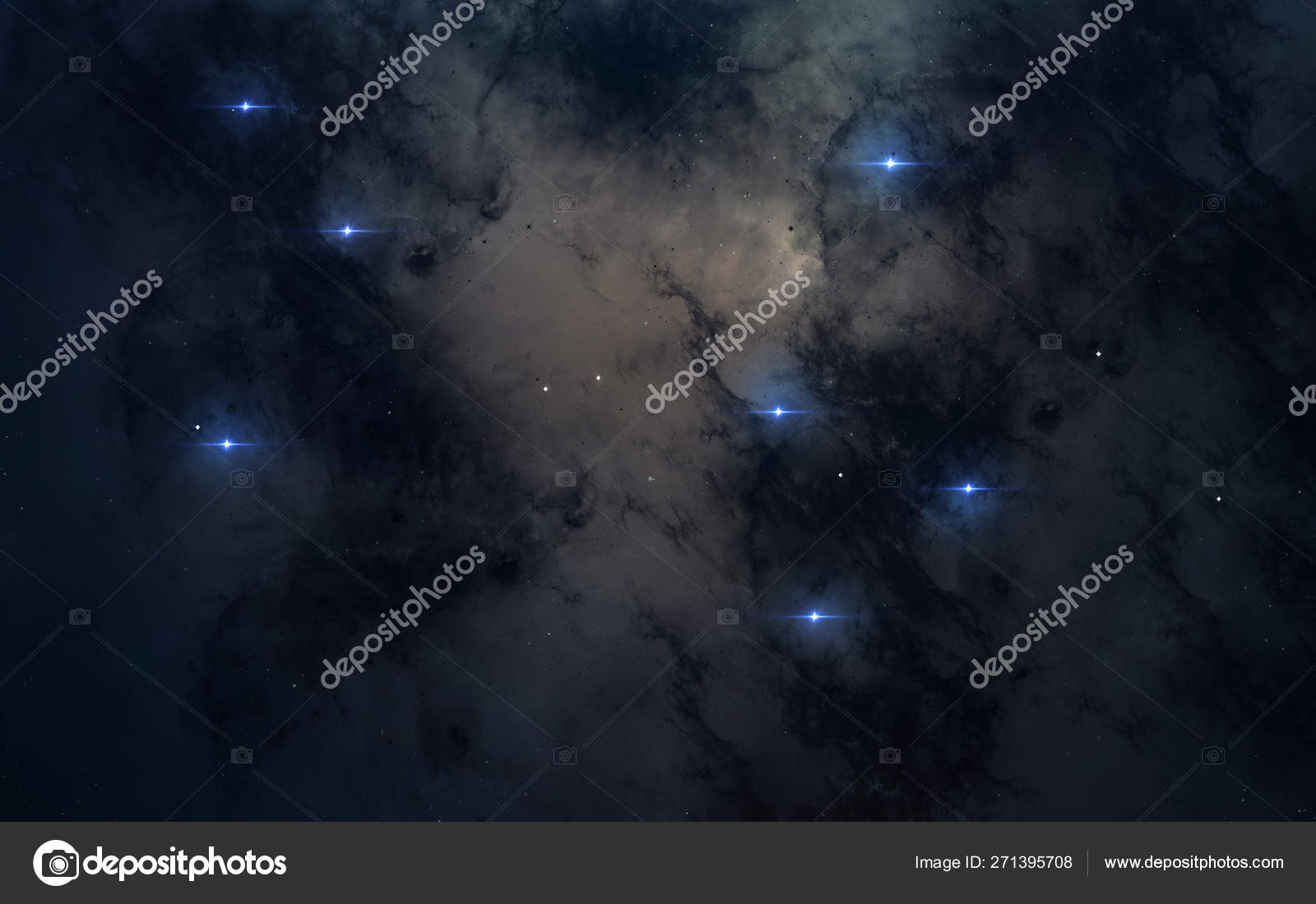 Sf空間の壁紙 ダルのどこかに素晴らしい星雲 ストック写真 C Shad Off