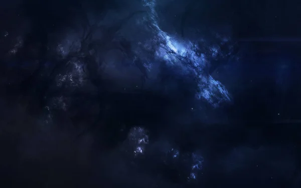 Science Fiction ruimte behang, awesome Nebula ergens in Dar — Stockfoto