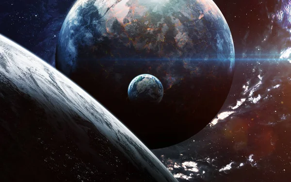 Universe scene with planets — Stock Photo, Image