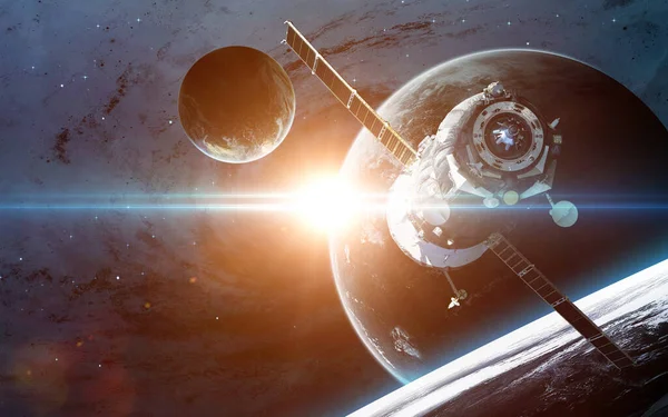 Gezegenli evren sahnesi