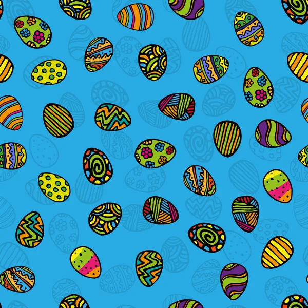 Διάνυσμα Απλό Μοτίβο Χωρίς Ραφή Διακοσμητικά Αυγά Πάσχα Διακοπές Φόντο — Διανυσματικό Αρχείο
