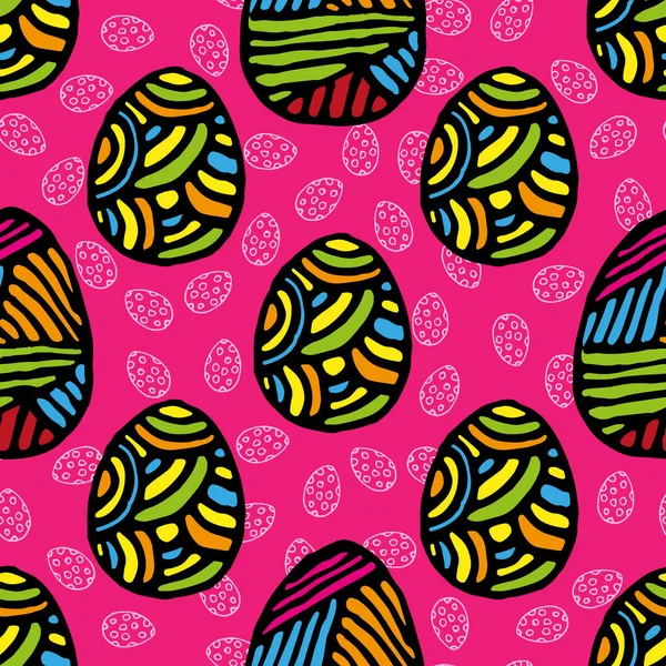 Διάνυσμα Απλό Μοτίβο Χωρίς Ραφή Διακοσμητικά Αυγά Πάσχα Διακοπές Φόντο — Διανυσματικό Αρχείο