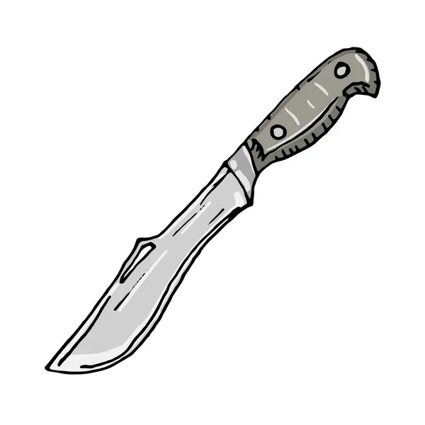 白い背景に隔離されたナイフ — ストックベクタ