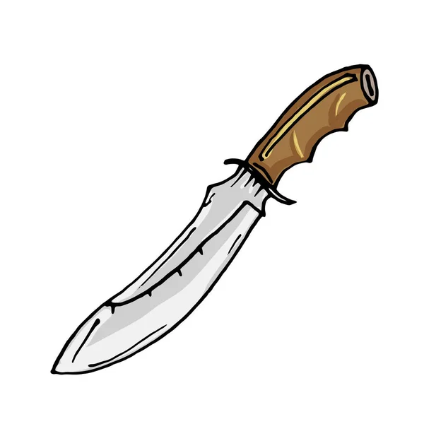 Нож Изолирован Белом Фоне — стоковый вектор