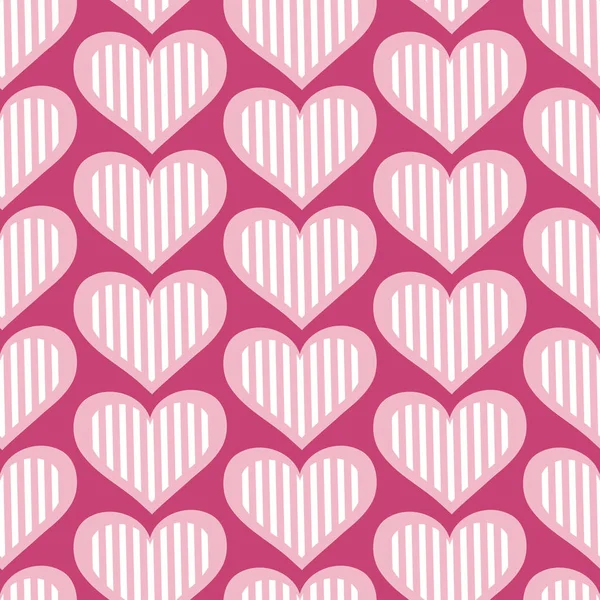 Pink hjerter sømløse mønster – Stock-vektor