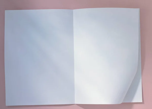 Vista Ravvicinata Del Foglio Carta Bianco — Foto Stock