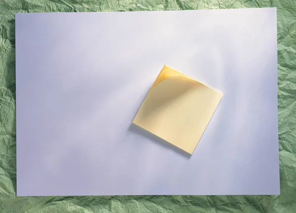 Nahaufnahme Von Leerem Papier Mit Aufklebern — Stockfoto