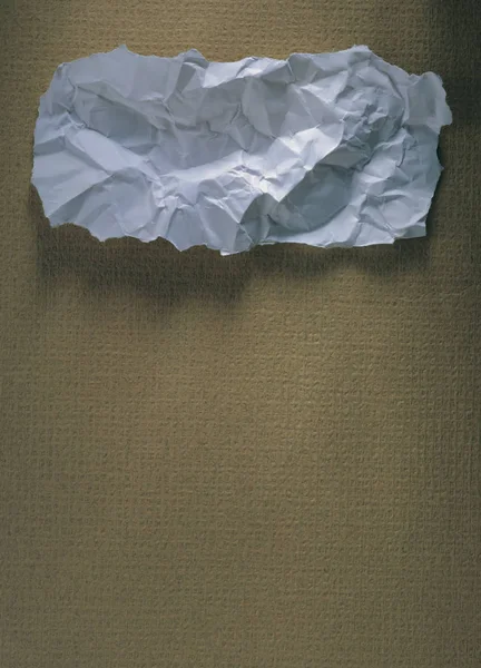 Close View Wrinkled Blank Paper — Stock Photo, Image