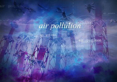 Renkli kolaj veya arkaplan, doğa koruma kavramı