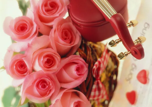 Kleurrijke Achtergrond Voor Valentijnskaart — Stockfoto