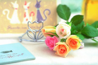 Çiçek açan gül buketinin kapanışı 