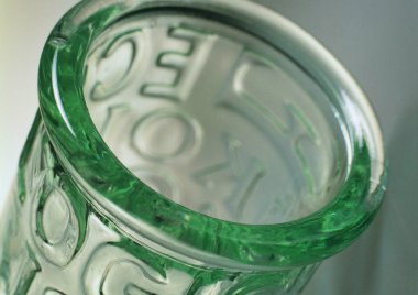 cam şişe nin yakın görünümü