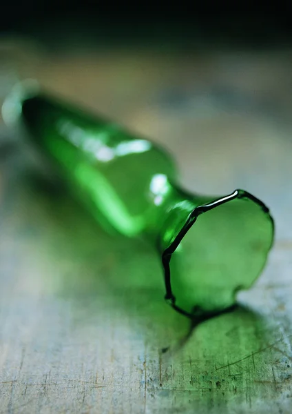 Крупним Планом Вид Скляної Пляшки — стокове фото