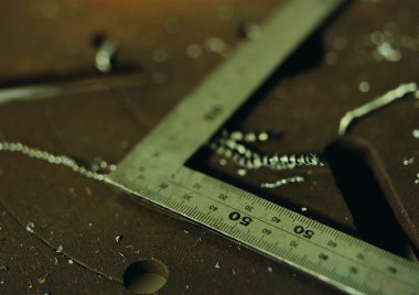 cetvelin yakın görünümü