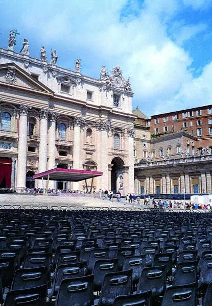 European Architecture Blue Sky Background — Stock fotografie